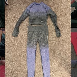 Gymshark leggings and crop top set